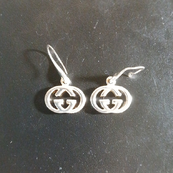 Gucci Silver Interlocking GG Earrings - Picture 1 of 4